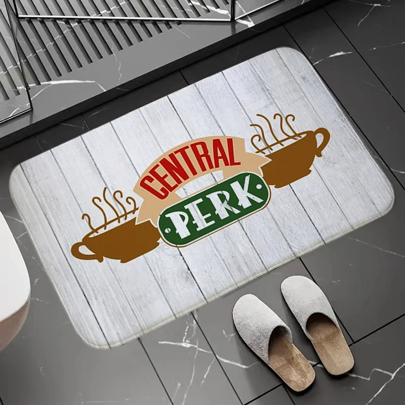 

Central Perk Friends Printed Living Room Entrance Door Mat Floor Rugs Home Decor Bathroom Kitchen Carpet Bath Absorbent Area Rug