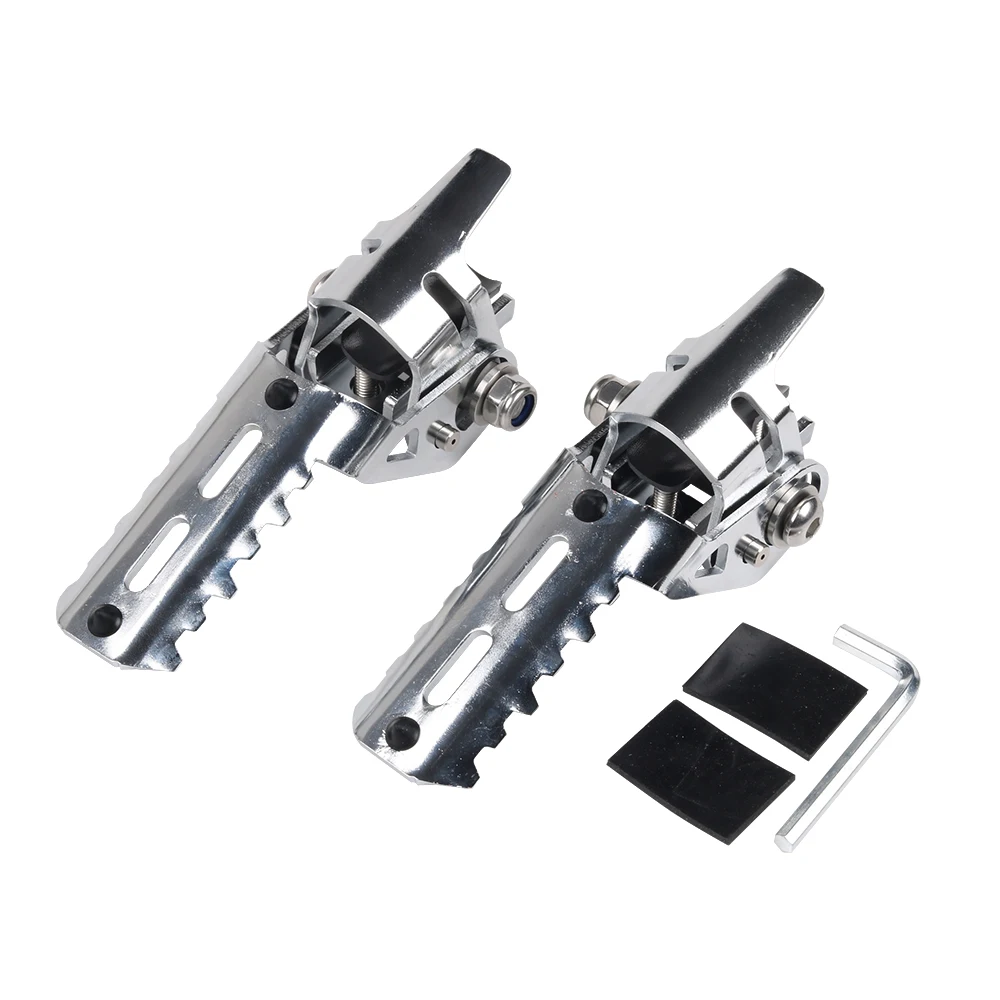 Motorcycle Accessories Motorcycle Foot Pedals Motorcycle Footrests For BMW R1250GS R 1200 1250 GS ADV Adventure LC HP GSA 2013-Motorcycle Highway Front Foot Pegs Folding Footrests Clamps