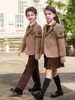 Primary School Uniform Spring And Autumn Clothing Set British Boys Girls Children's Kindergarten Class Chorus Performance Clothe 3