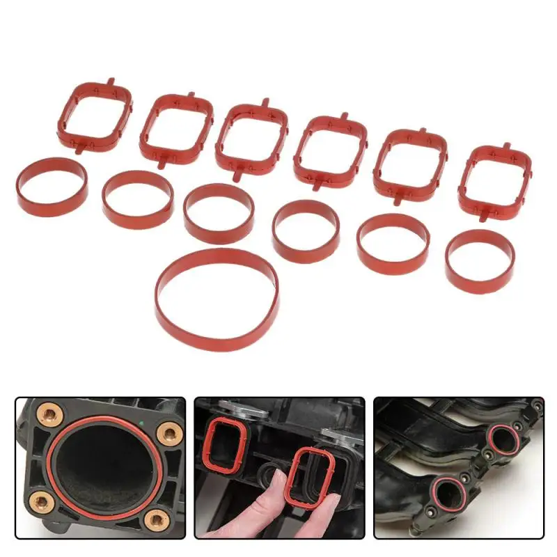 

For M57 6X33mm Auto Replacement Parts Swirl Blanks Flaps Repair Delete Kit with Intake Gaskets Key Blanks