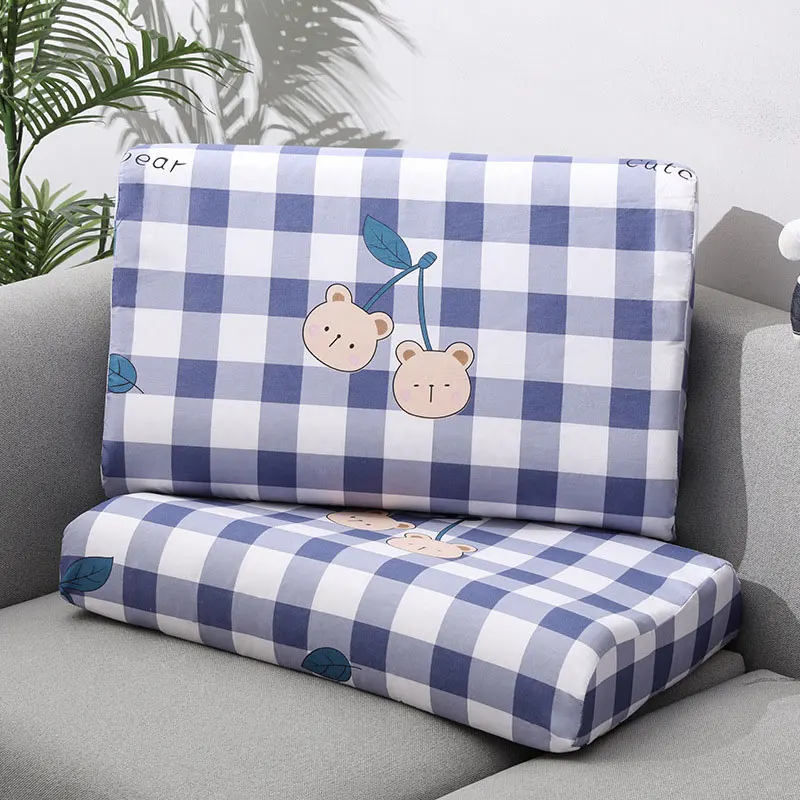 

40x60cm Memory Foam Space Pillow Cases Neck Healthcare Pillow Cover Latex Orthopedic Flower Print Pillowcase Home Decor