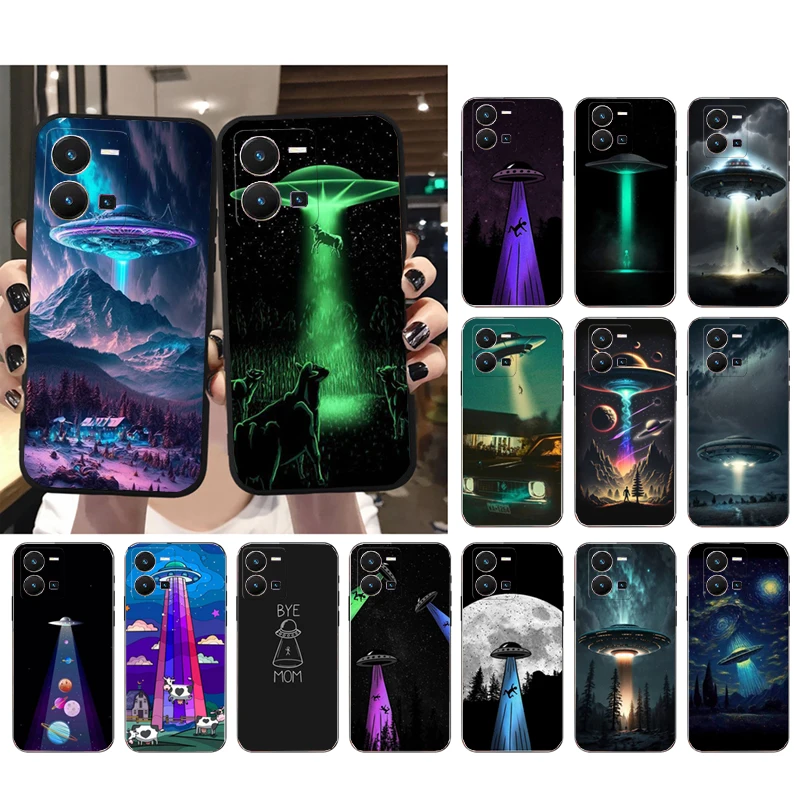 

UFO Ship Phone Case For VIVO Y53S Y33S Y01 Y11S Y31 Y21 Y70 Y21S Y72 Y35 V27E V23E V21 V23 Pro V21E