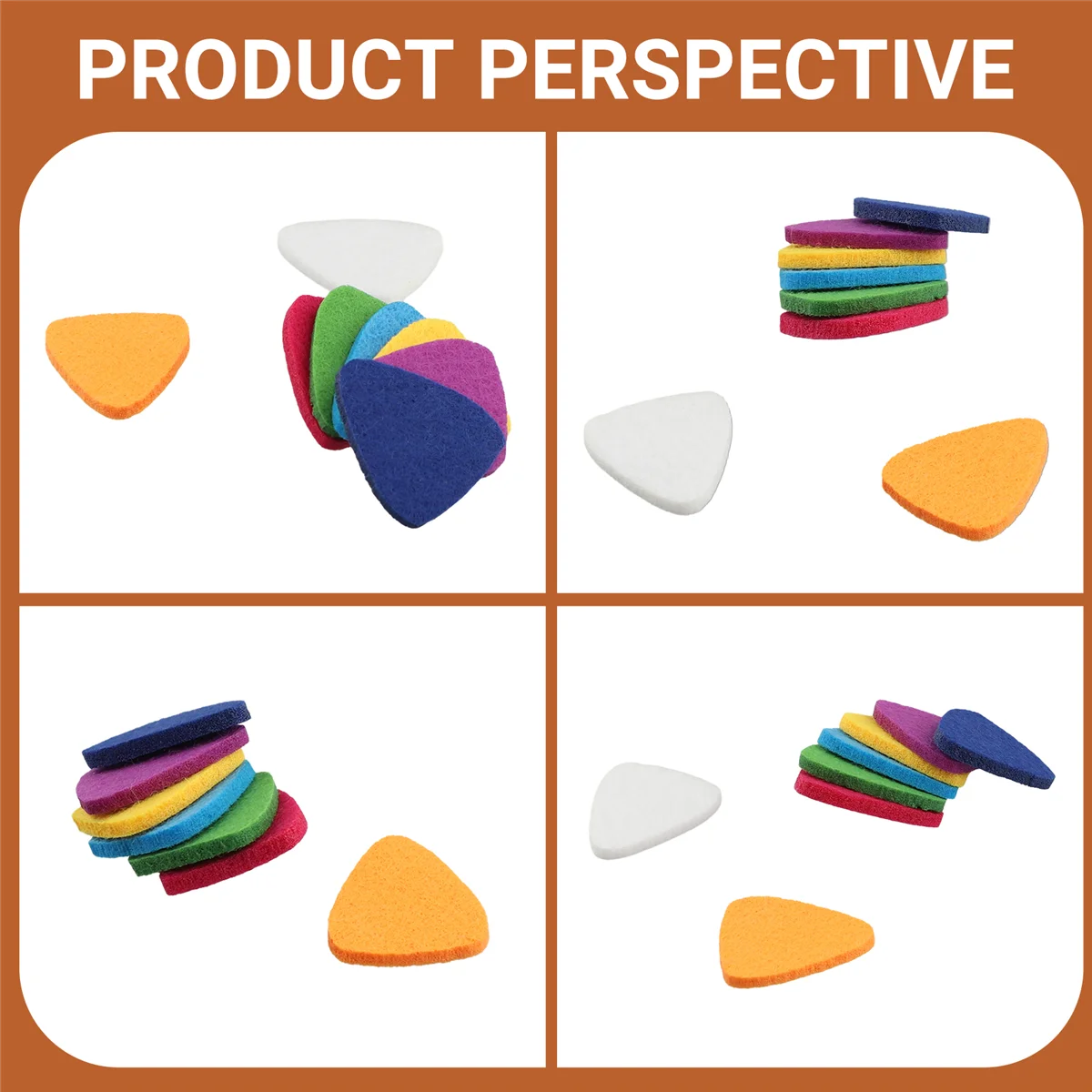 우쿨렐레 펠트 피크, 우쿨렐레 및 기타, 8 피스 기타 피크, 멀티 컬러
