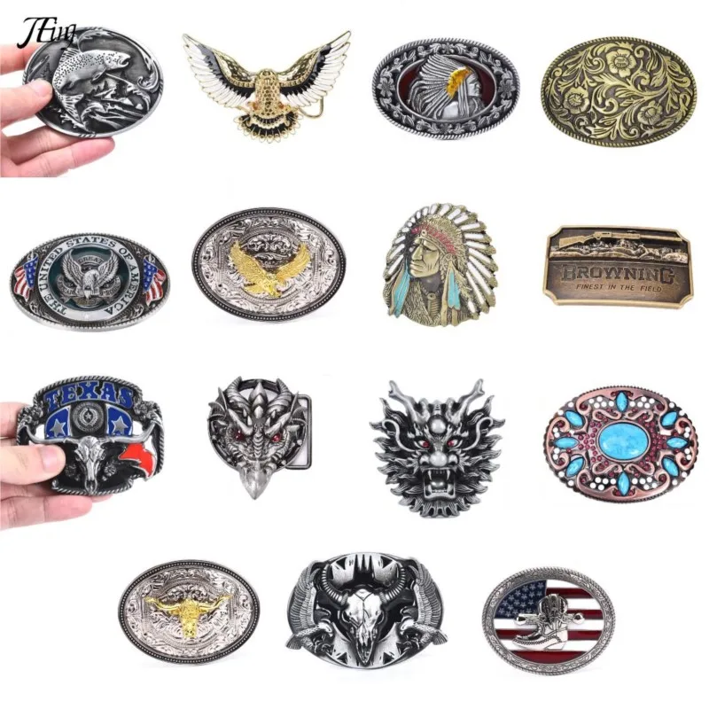1pc Luxury Eagle Metal Belt Buckles For Man Unisex Western Fashion Buckle Cowboys Cowgirls Buckle metal buckle belt buckle