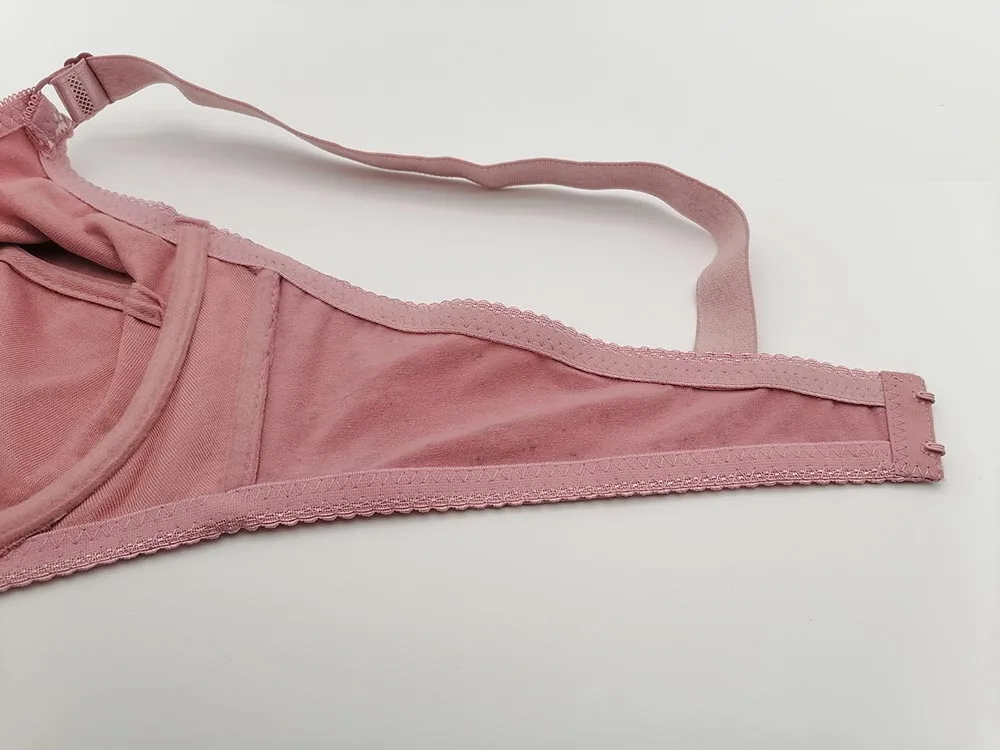 Comfortable Cotton Bras for Women C D E F Cup Full Coverage Supportive Underwear Plus Size 38-50 48 Underwire Adjustable Bh C19