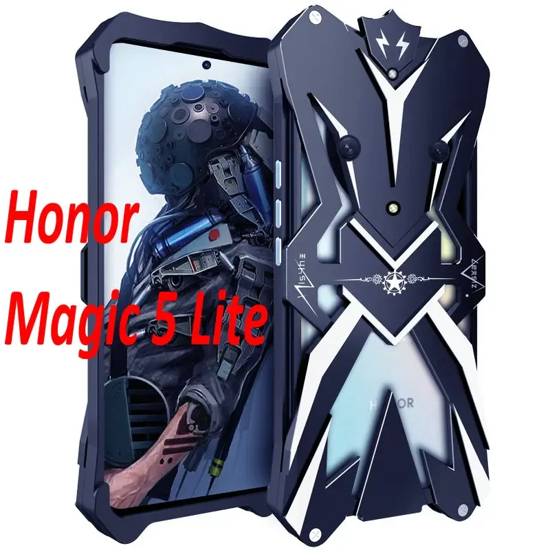 

Honor Magic 5 Lite Magic5 X9A, охлаждающий бампер, Роскошный мощный винтовой металлический каркас для Honor X9A Magic 5 Lite, алюминиевый чехол
