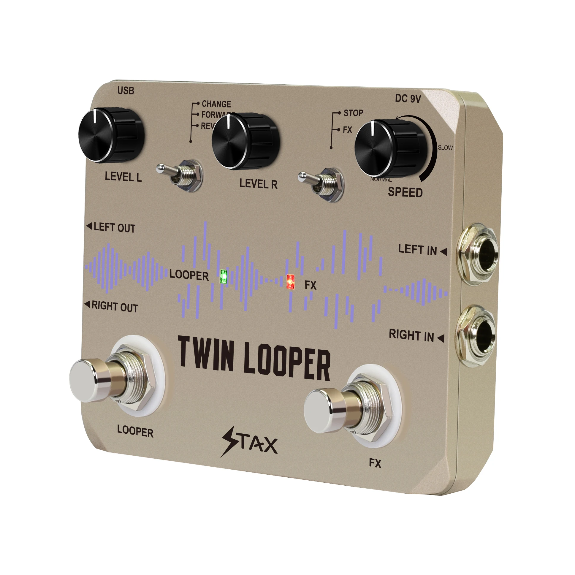 Stax LTL-02 Twin Looper Pedal Upgrades Looper Pedals For