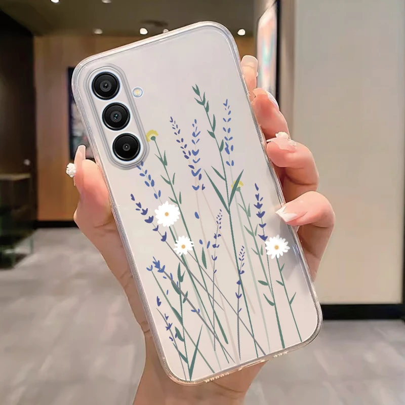 Transparent Cartoon Flower Soft TPU Shockproof Butterfly Phone Case