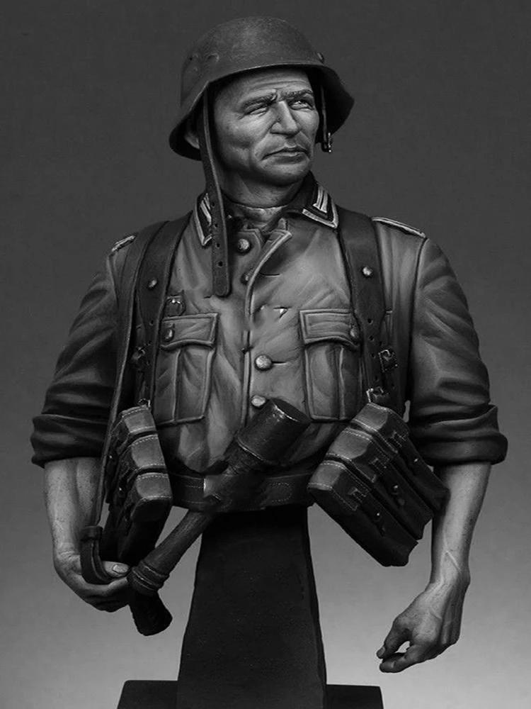 Neues unmontiertes 1/9 Antik-Figur-Set mit Maschinen-Büste aus Harz, DIY-Spielzeug, unbemaltes Harzmodell