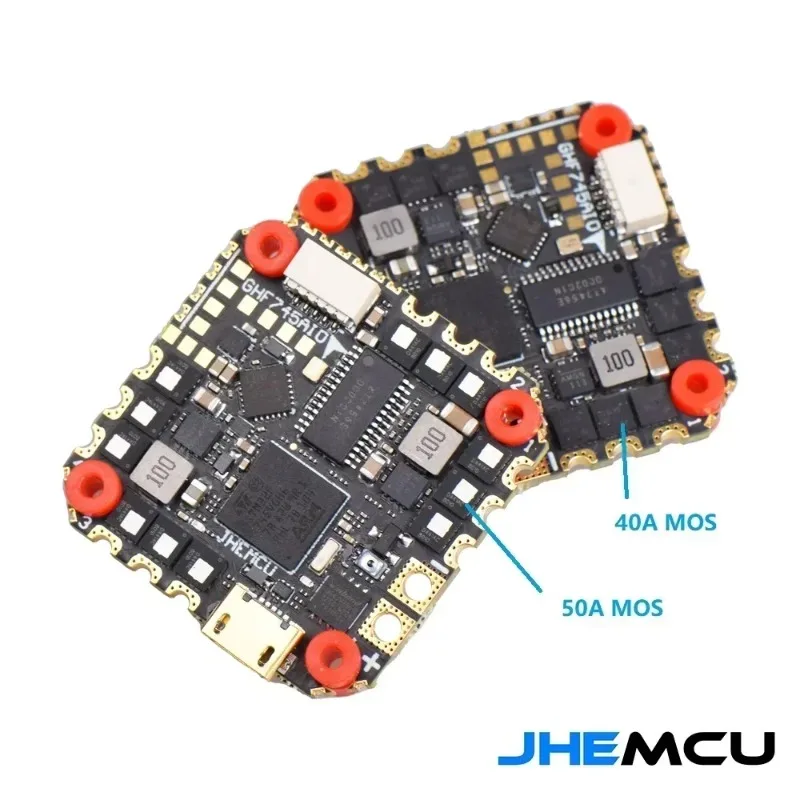 JHEMCU GHF745AIO F745 40A/50A Contrôleur de Vol 4-en-1 ESC pour Drone FPV