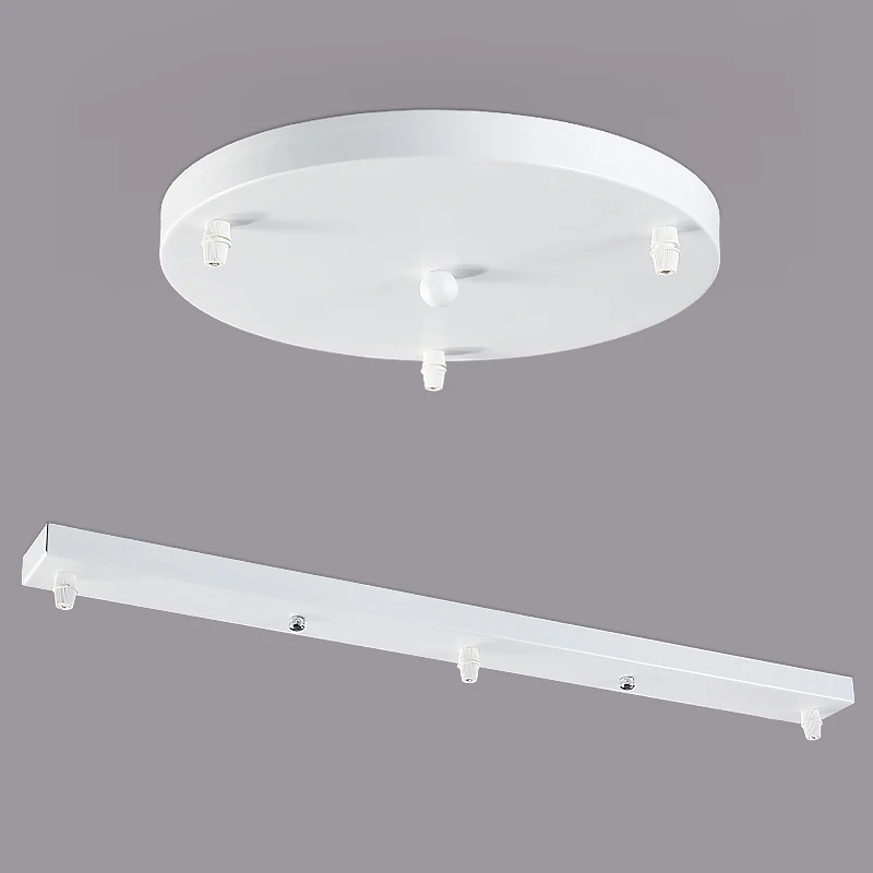 Chandeliers Pendant Lamp Light Base Plate Lighting Accessories Black/White Round/Rectangular Ceiling Canopy Plate Lamps Chassis led lights lamp holder lamp bulb holder lamp base diy lighting accessories