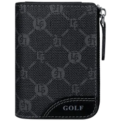 Elegant Black Leather Card Holder for Men - Anti - Theft Wallet for Business & Credit Cards (7x11x2cm)
