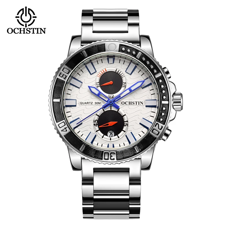 2023 Men's New Light Luxury Business Watch Waterproof Luminous Calendar Multifunctional Steel Band Watch Menhood Glamour Gift