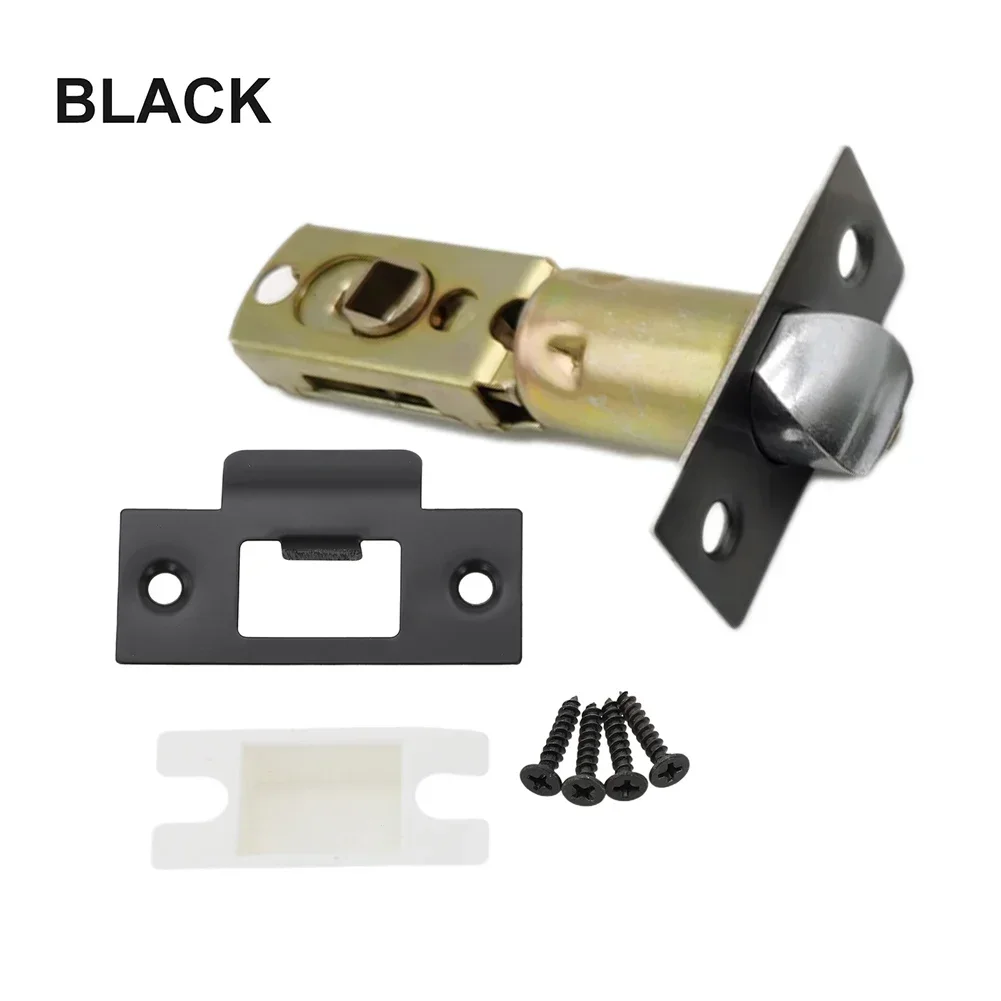 Bathroom Door Lock Body Single Tongue Lock Bolt Door Hardware 45 Degrees 60-70 Adjustable Interior Latch Tubular