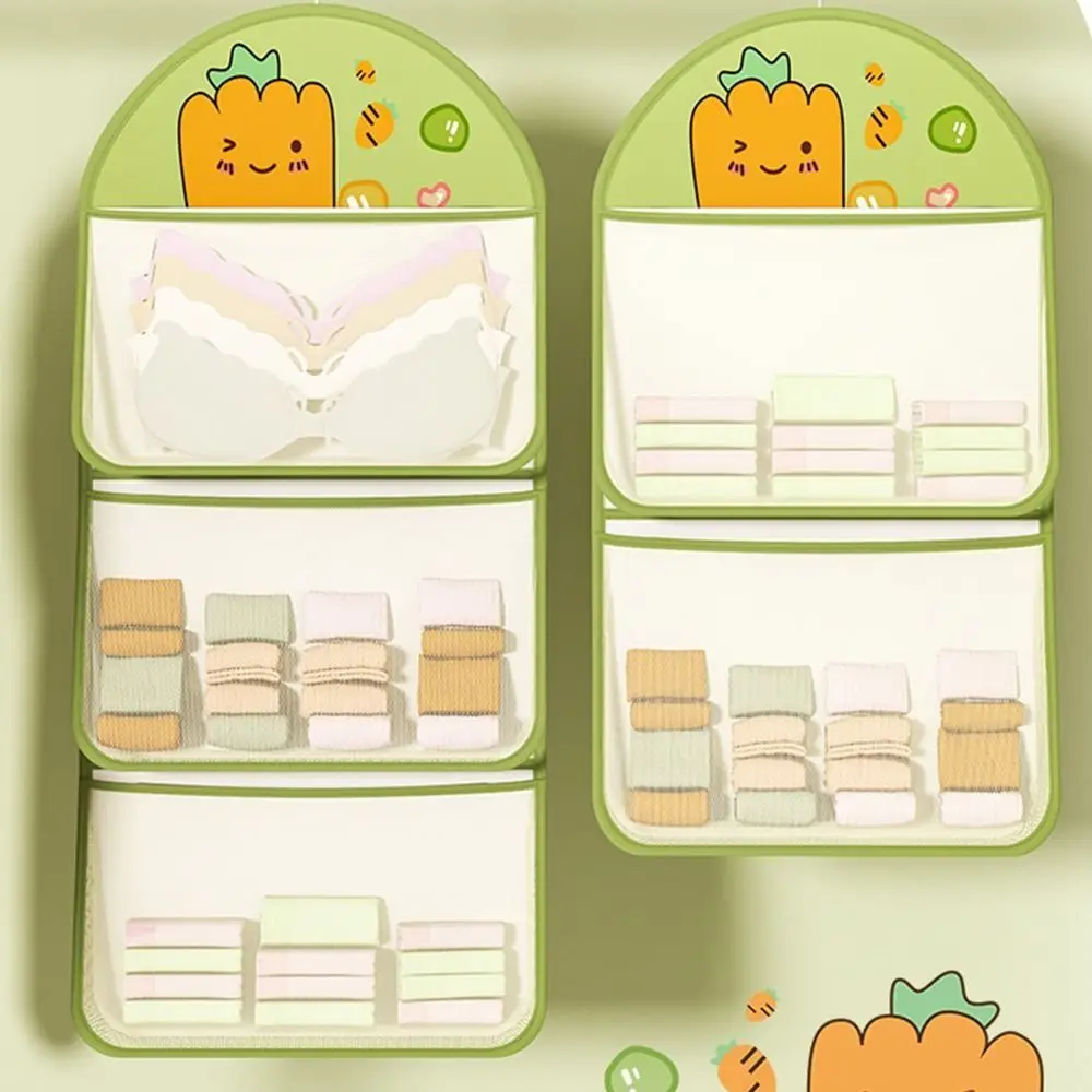 Multi-layer Storage Mesh Bag Wardrobe Hanging Save Space Socks Storage Bags Large Capacity Multi-function Dormitory Storage Tool 2