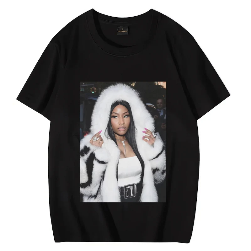 

Rapper Nicki Minaj Graphic T Shirts Men Women Vintage Trend Short Sleeve T-shirt Fashion Oversized Unisex 100% cotton streetwear