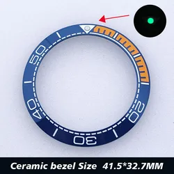 Ceramic Sloping Watch Bezel Insert - 41.5mm, Inner Diameter 32.7mm (4 blue)