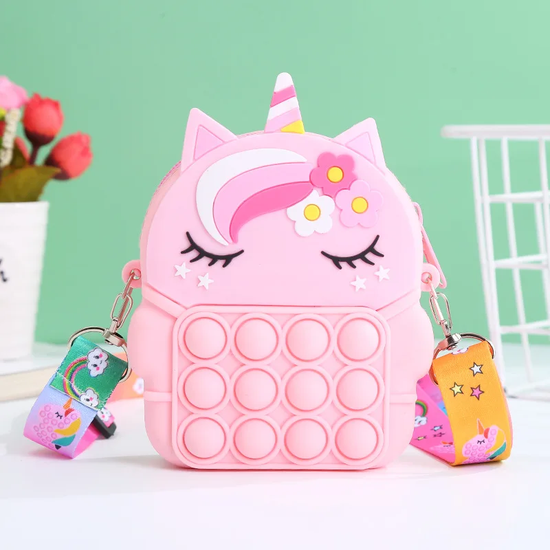 Colorful Silicone Sensory Bubble Crossbody Bag