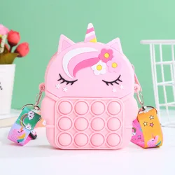 Colorful Silicone Sensory Bubble Crossbody Bag (Q)
