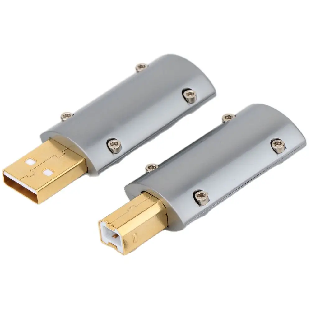 Monosaudio-banhado a Ouro Usb um Conector A50g B50g 24k Plugue Usb 2.0 Faça Você Mesmo Diy High-fi
