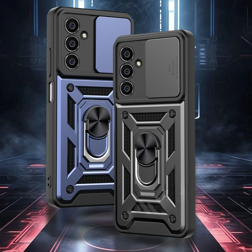 Enhanced Armor Case with Ring Holder and Lens Protection