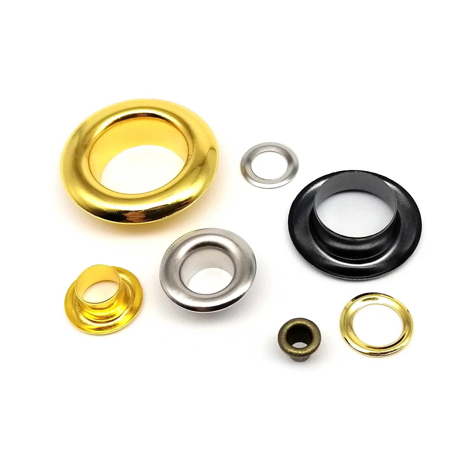 Eyelet Grommet Ring 50 sets 6mm 8mm 10mm 12mm Leather Bag Shoes Belt Canvas Cap Clothes With Washer Air Hole Repair