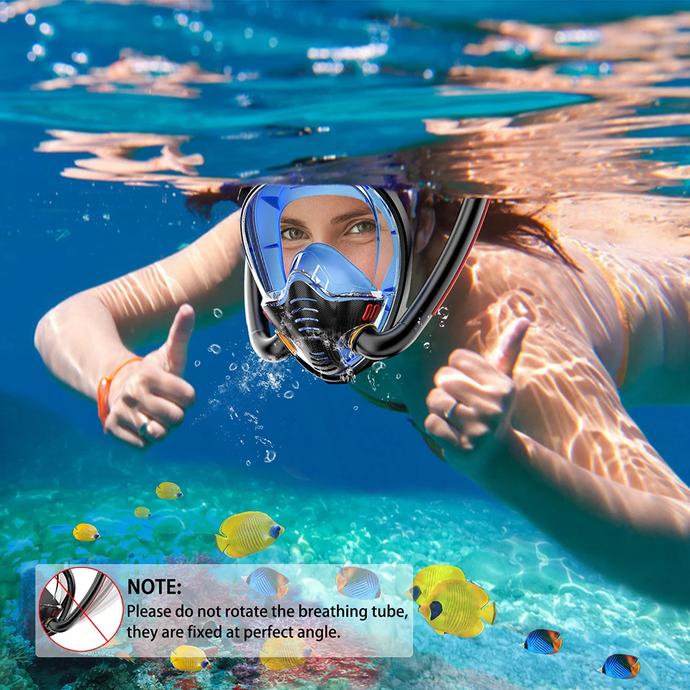 

Free Diving Full Face Diving Mask HD Panoramic View Swimming Mask For Women Men Unisex