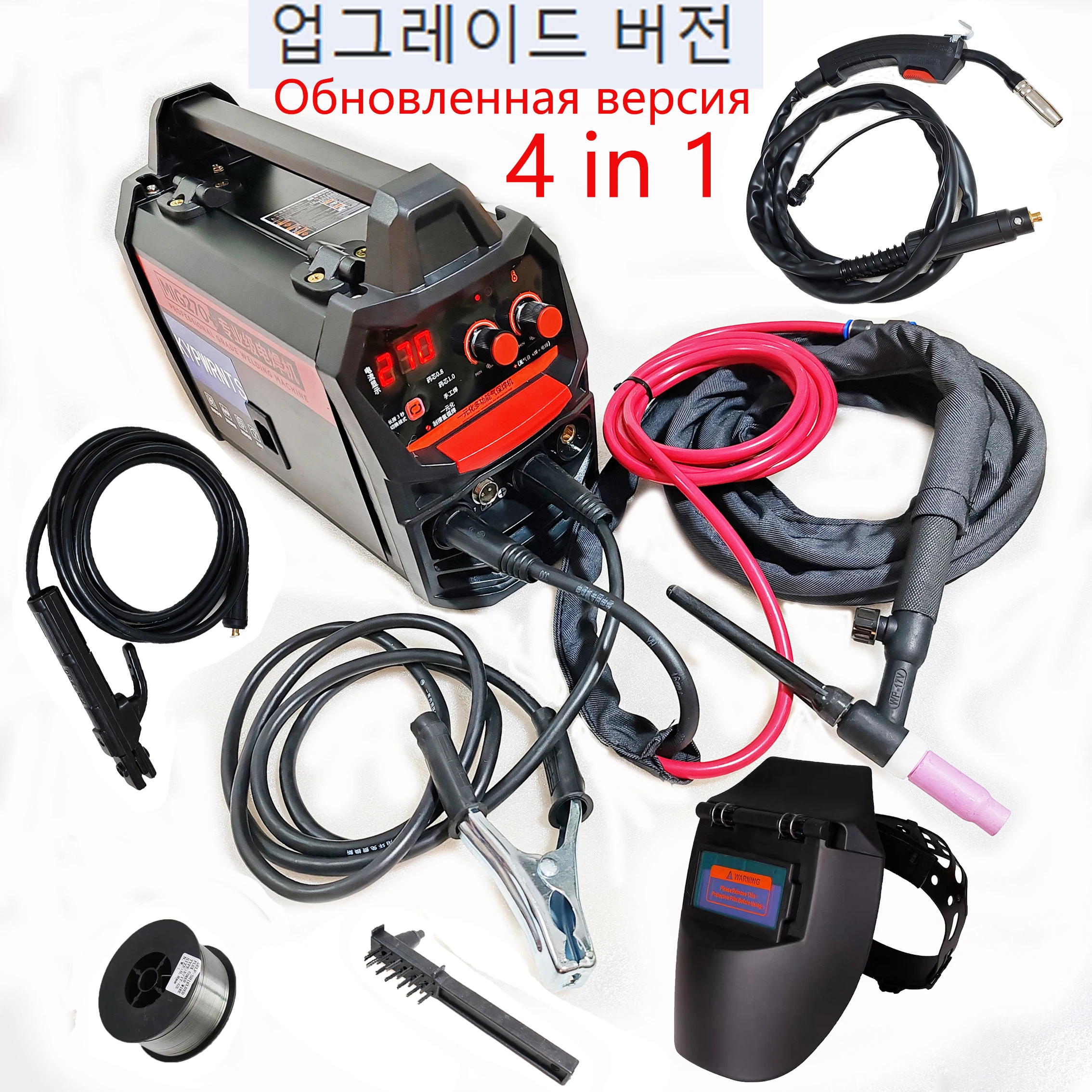 270 Amps Semi-Automatic MMA TIG MIG Welder 4 IN 1 for Gasless Flux MIG Welding Machine