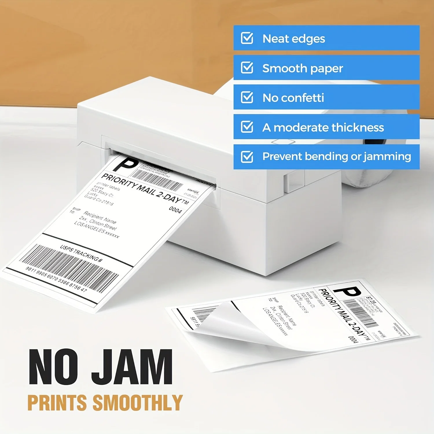 500/350 Sheets 4"x6" 4''x4'' Thermal Label Paper 100x150mm Adhesive Stickers For Thermal Shipping Labels Express Barcode Label