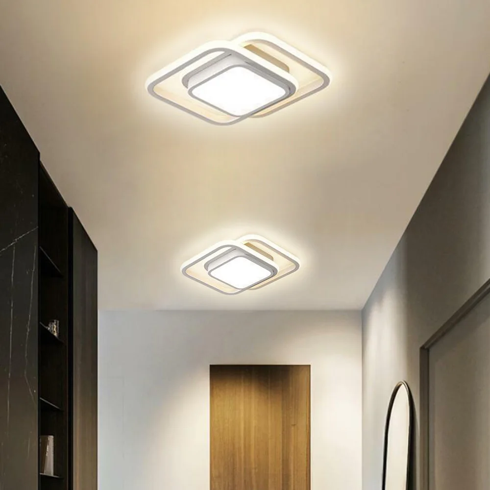 

LED Ceiling Light 2 Rings Creative Design Modern Ceiling Lamp Indoor Lighting Fixtures Hallway Balcony Aisle Office