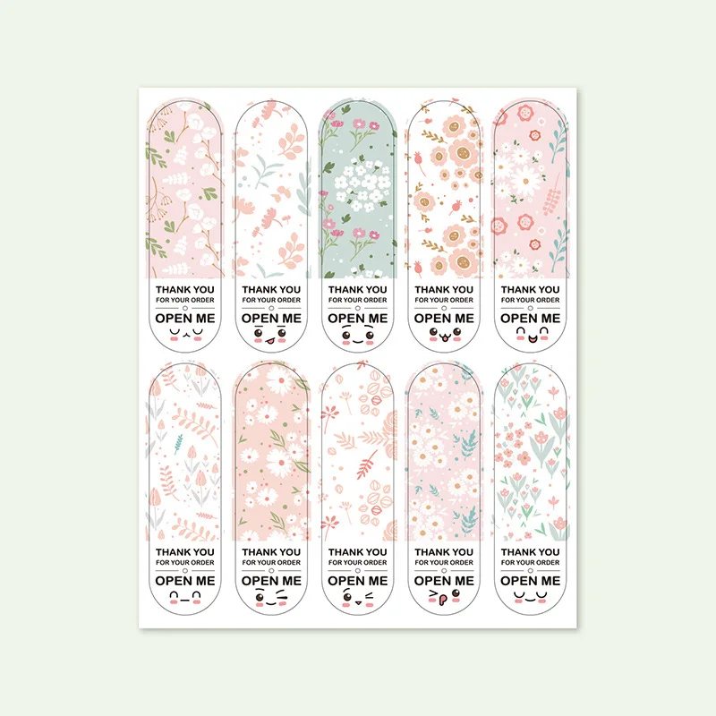 100 stücke Neue Danke Für Ihre Bestellung Aufkleber 2*7 cm Geschenk Box Paket Versiegelung Etiketten Für Kleine Unternehmen schreibwaren Aufkleber – Detail 6