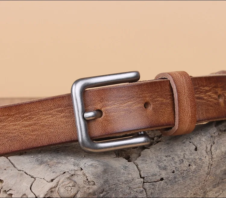 2.2CM Pin Buckle Full Grain 100% Genuine Leather Womens Belts Luxury Designer Belt For Leans Women High Quality Cowskin Strap