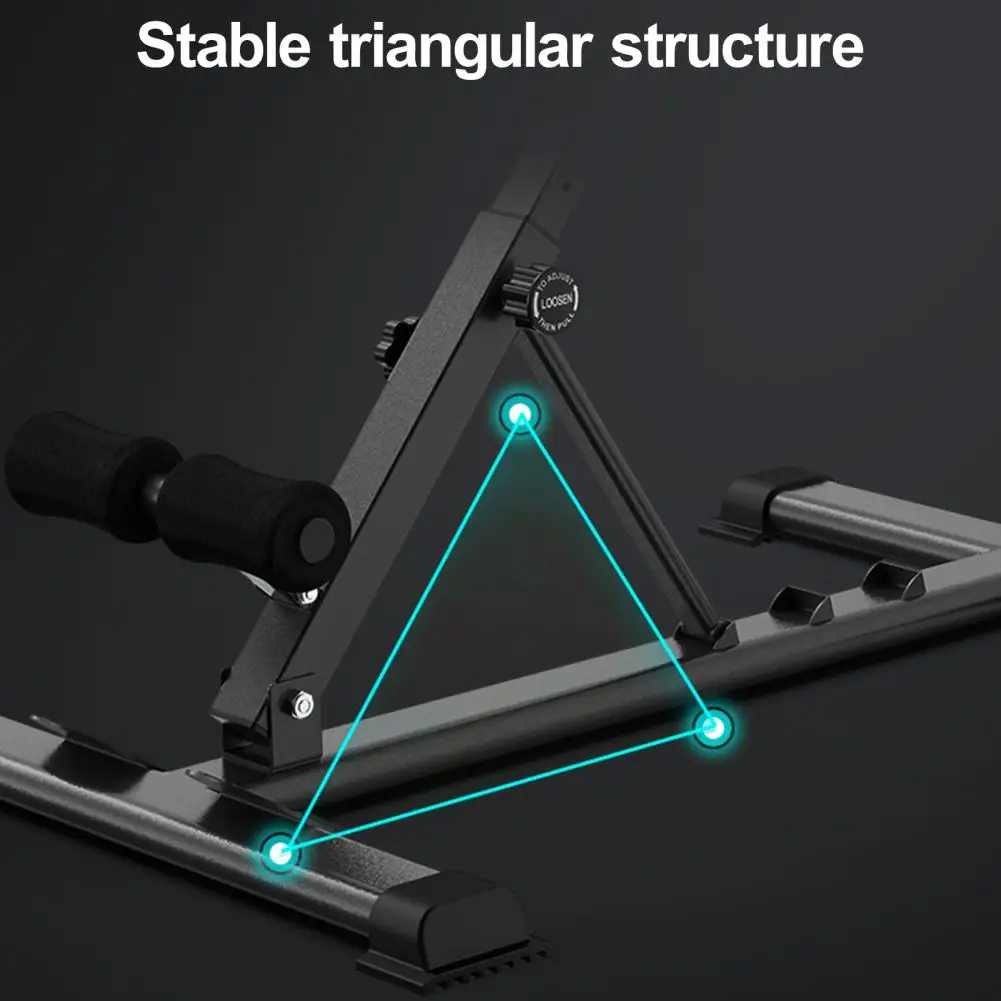 1Pc Back Extension Bench Waist Extension Workout Hyperextension Roman Chair Iron Buttocks Machine Sit Up Gym Bench for Men Women