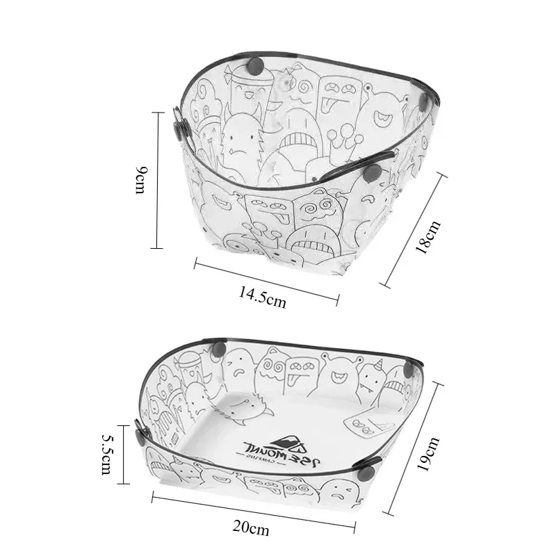 Portable Folding Tableware Set for Camping and Outdoor Use