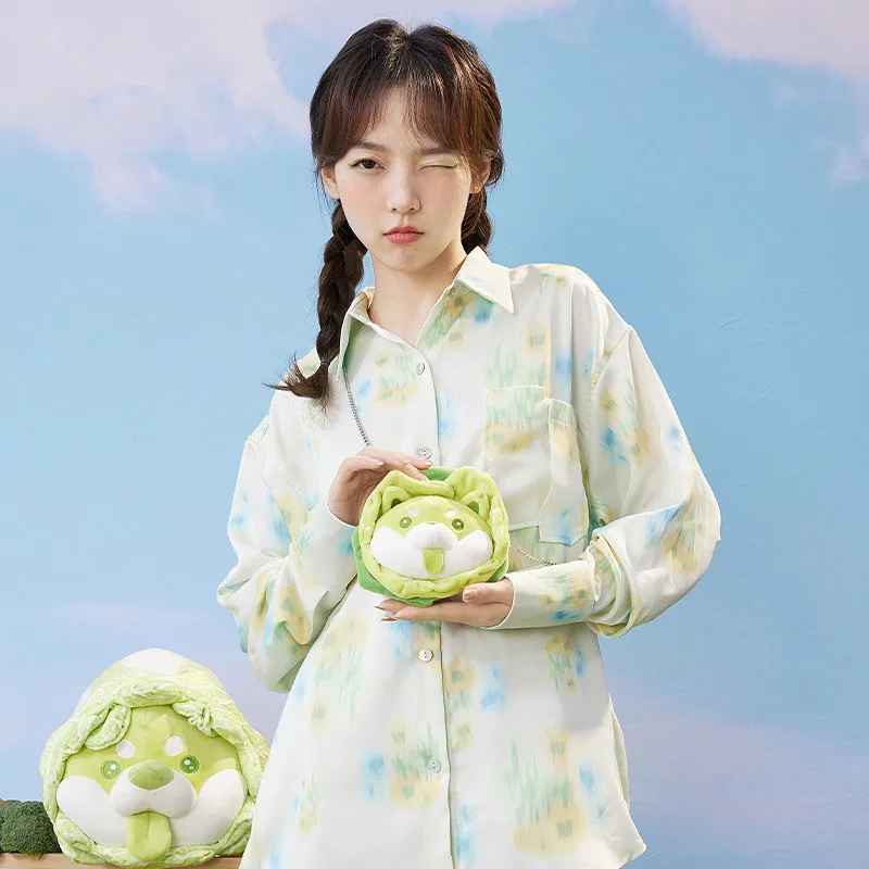 

Новинка 2023, кошелек Kawaii для монет, овощей, феи, овощей, собак, капуста, собака, сумка на плечо, сумка на цепочке, стильный подарок для девушек на лето