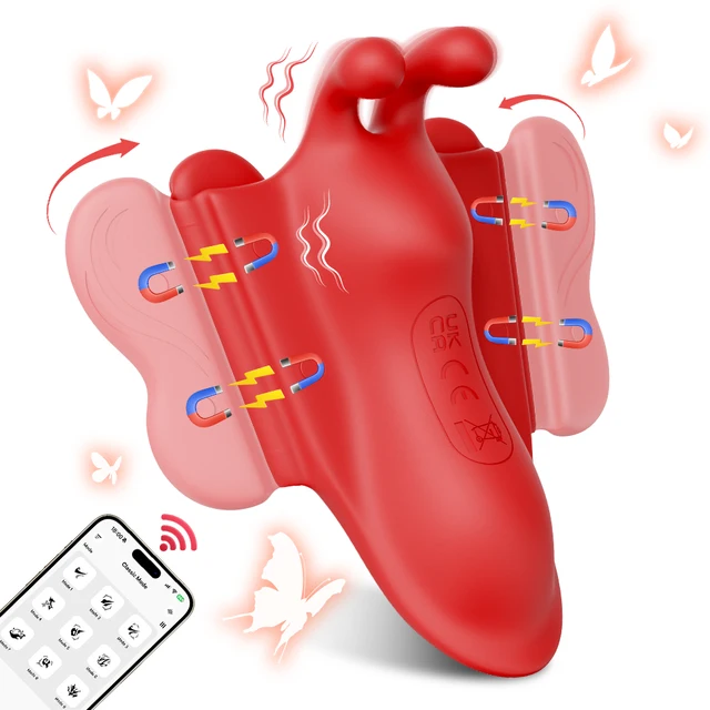 Tragbarer Vibrator, Mini-Höschenvibrator mit 9 Vibrationen, App-Steuerung,