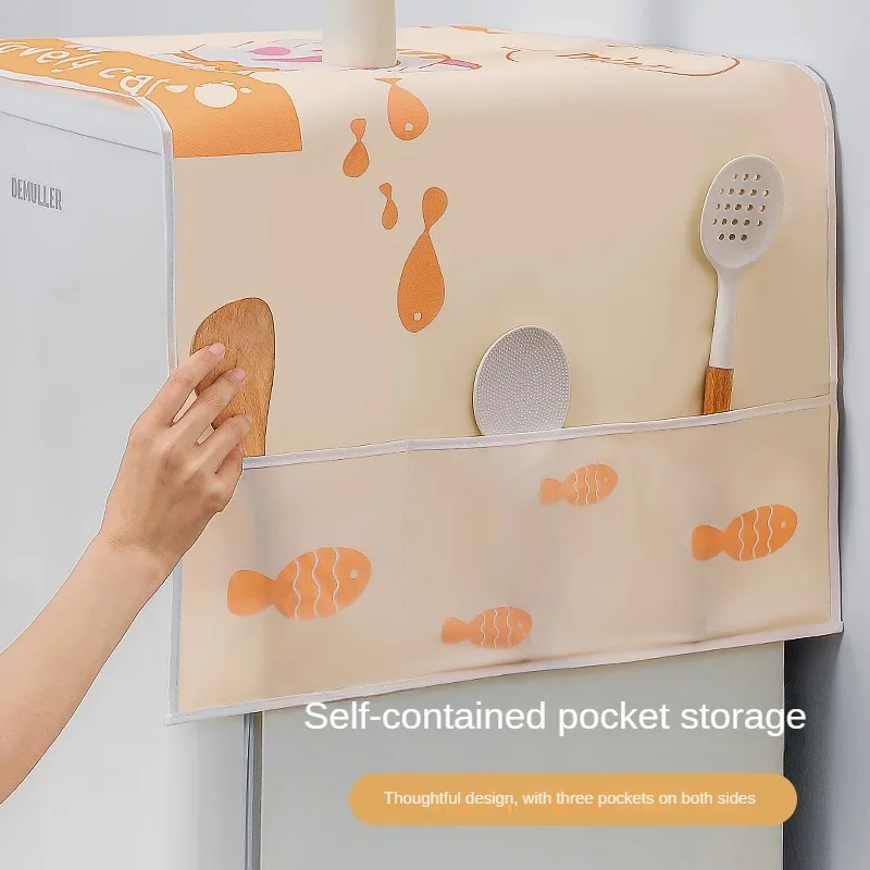 Multifunctional Refrigerator Cover, Waterproof and Dustproof Microwave Oven and Washing Machine Dust Cover dust cover