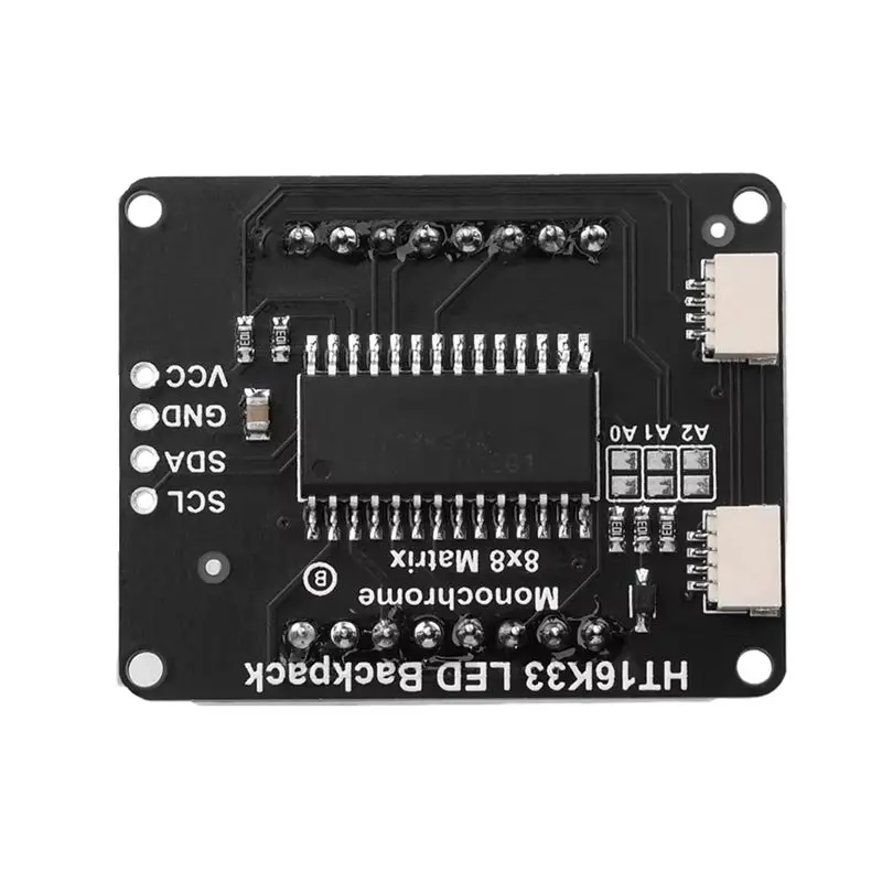 AD23-DIY LED 전자 스크린 8X8 LED 도트 매트릭스 모듈 HT16K33 I2C 인터페이스 지원 확장 연결 블루 라이트