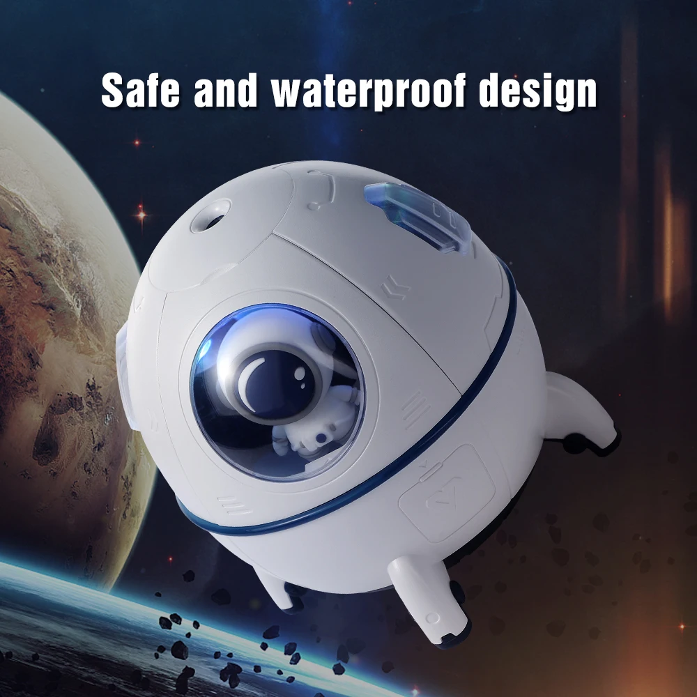 Portable Mini Air Humidifier 220ML Space Capsule Cool Mist Desktop Aromatherapy Water Diffuser with Led Light for Kid Gift 4