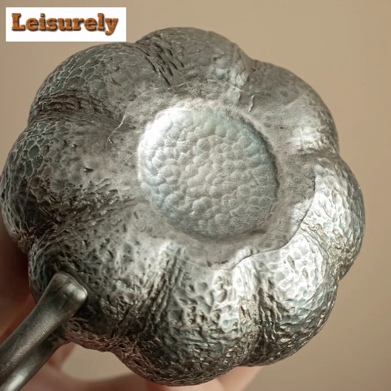 Boutique Gilded Silver Pumpkin Tea Set Complete Set Tea Ceremony Set Teapot And Tea Cup Set Chinese Tea Set Decoration Gift Box