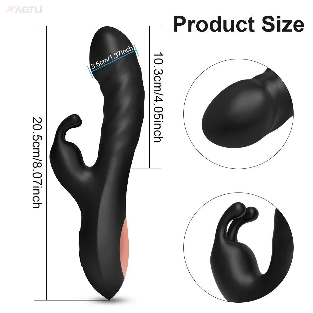 Rabbit Vibrator For G-spot And Clitoral Stimulation For Women_voghion.com