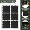 16Pcs Non-slip Waterproof Fitness Mat Shock-absorbing Floor Protection Splicing Exercise Mat Power Yoga Training Floor Tiles 2