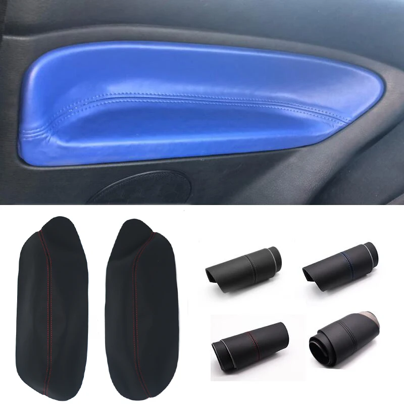 

ONLY 3 Doors Car Armrest Leather Cover For VW Golf 4 MK4 Bora Jetta 1999 - 2005 Back 2 Door Armrest Panel Cover Sticker Trim