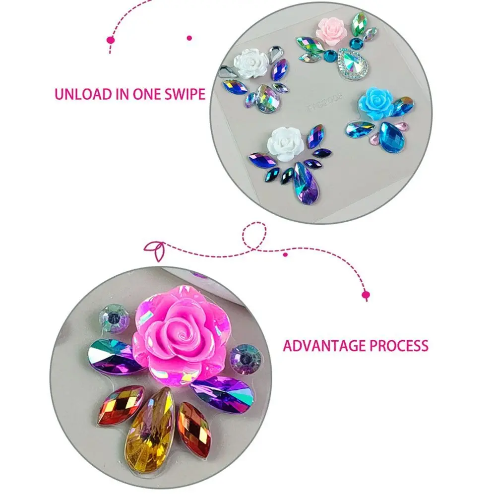 Tattoo Sticker Temporary Tattoos Makeup Rhinestone Stickers Makeup Stickers Rhinestone Stickers Makeup Accessories 3D Forehead Colorful DIY Children Gem Stickers Face Jewels Glitter Face Body