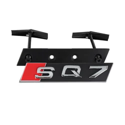 Premium ABS Plastic Front Grille Badge Logo - Exterior Modification Accessory and Decoration Sticker - 1pc (Silver SQ7)