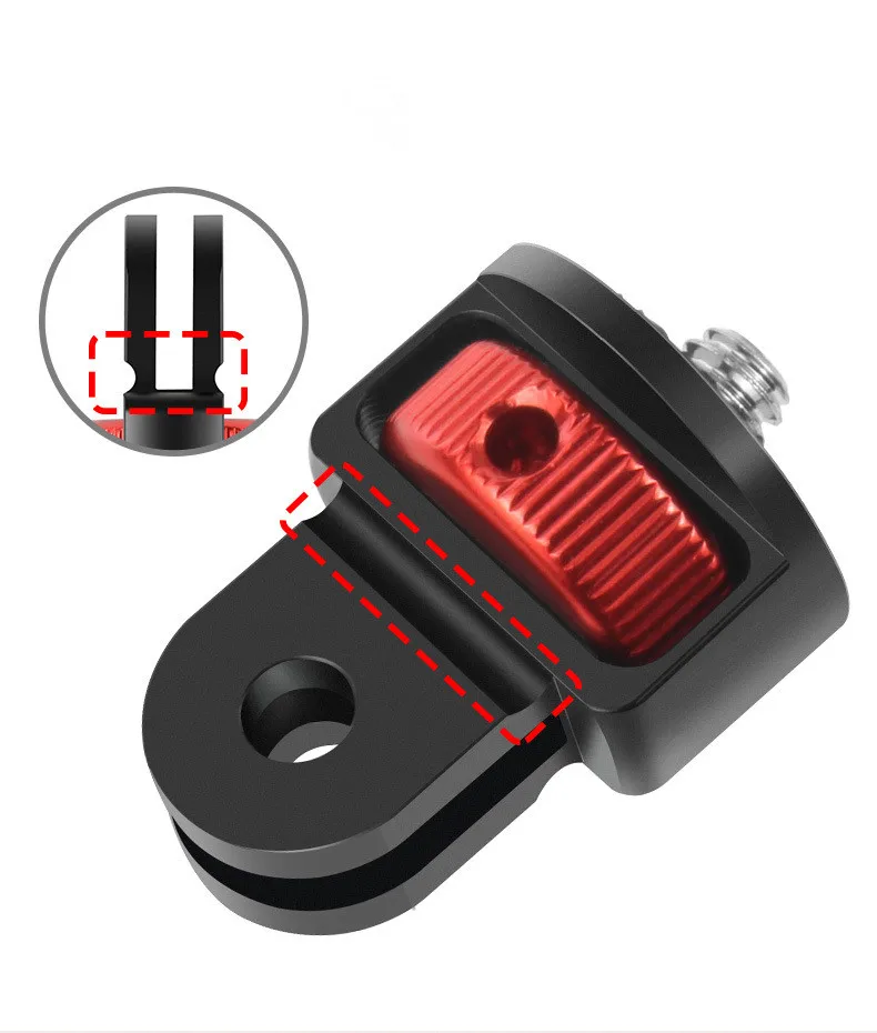 1/4"-Schraubenadapter für Stativ für Gopro 13 12 11 10 9 8 Insta360 X6 X5 DJI Action 4 5 Pro Kamera Einbeinstativ-Halterung Zubehör – Detail 8