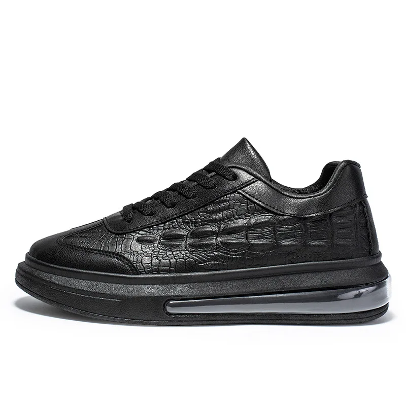 New Arrival Mens White Casual Shoes 2023 Fashion Platform Height Increasing Man Trending Shoes