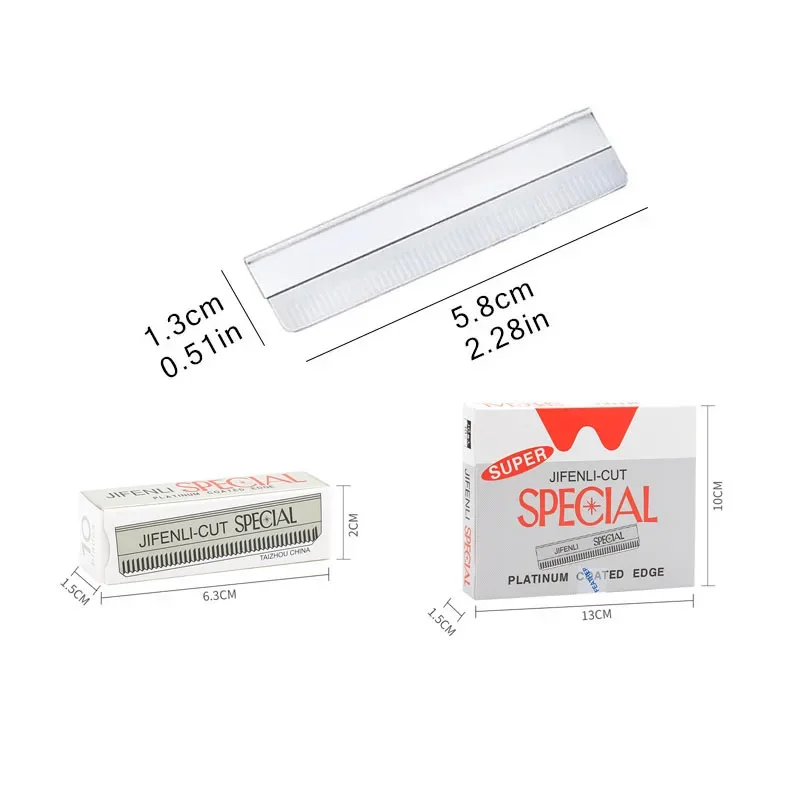 20/50/100Pcs Eyebrow Blades Stainless Steel Brow Trimming Knife Microblading Dermaplaning Blade Permanent Makeup Beauty Tools