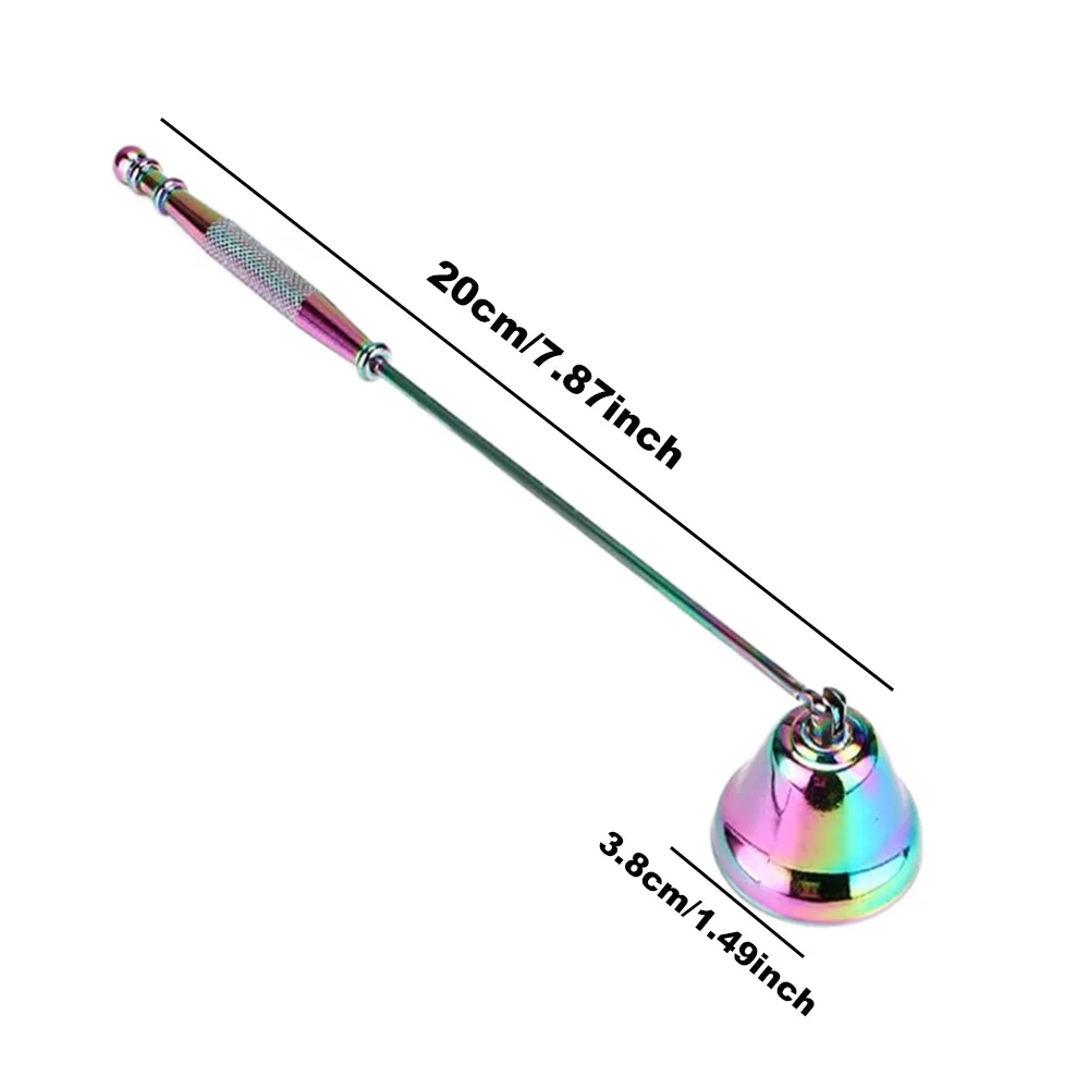 Bell-shaped Candle Extinguisher Alloy Candle Wick Cover Anti-smoke And Smell Making Kit Accessories Home DIY Xmas Gifts candle damper