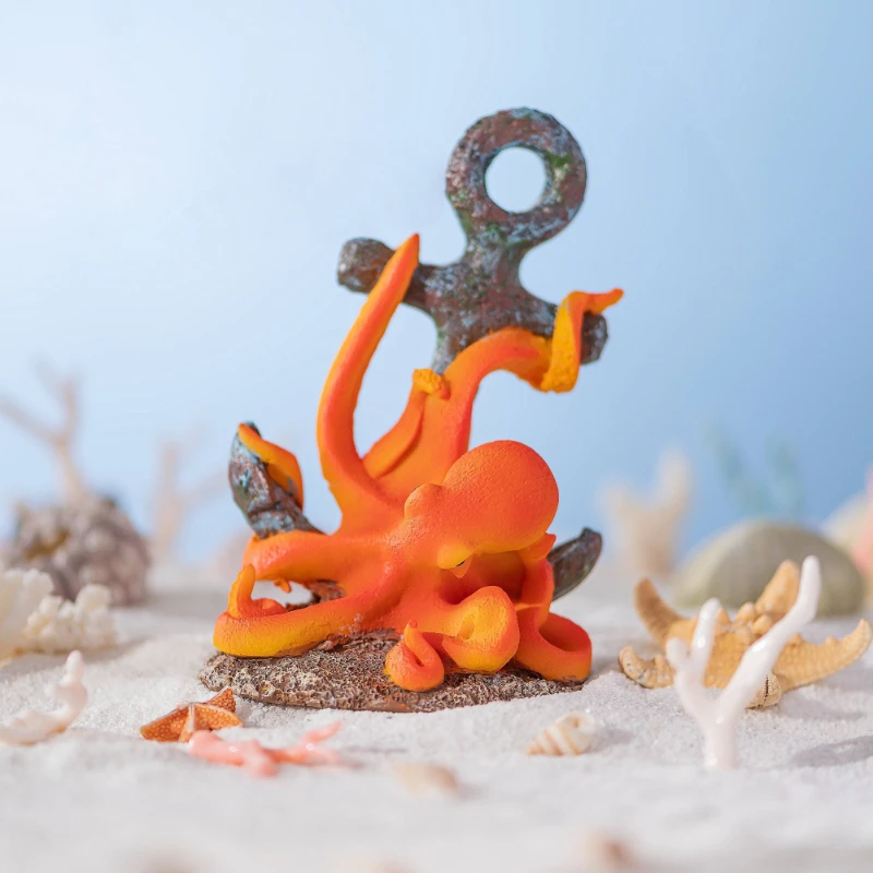 

Fish Tank Interior Landscaping Goldfish Tank Plant Decoration Package Small Full Set of Octopus Sea Monster Fish Tank Decoration